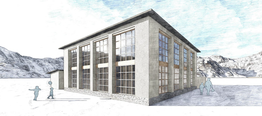 Entwürfe für das neue energieautarke Gemeindezentrum in Atting / ZANSKAR